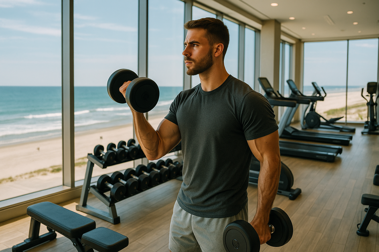Best Hotel Gyms in Atlantic City for Strength and Beachside Travelers
